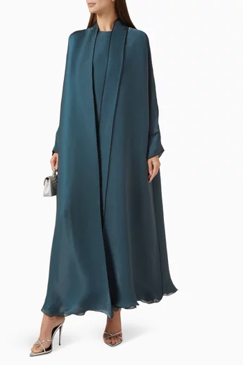3-piece Abaya Set in Silk