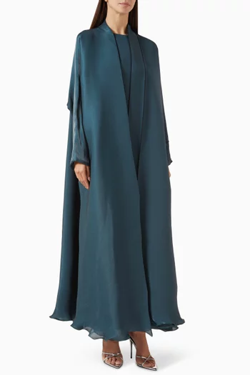 3-piece Abaya Set in Silk