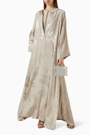 Floral Self-design Kaftan