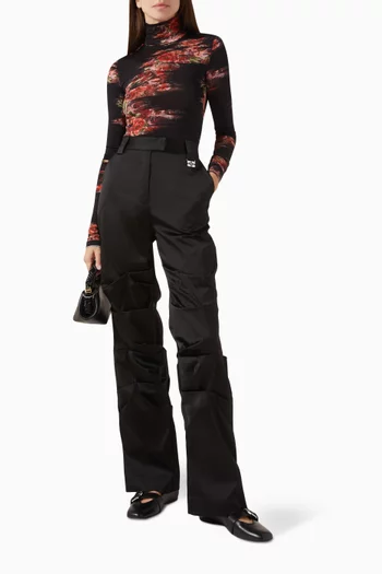 بنطال بدرابيه ستان معالج