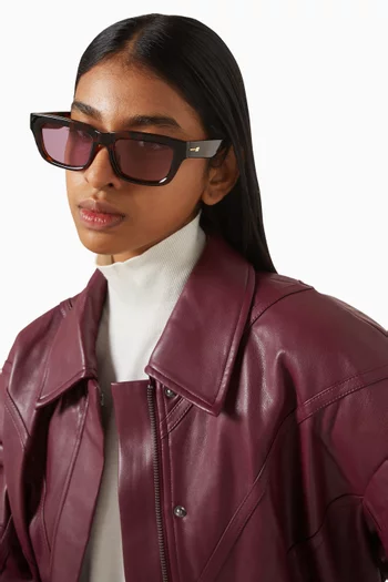 نظارة شمسية لو كاسل بإطار مستطيل بوليمر