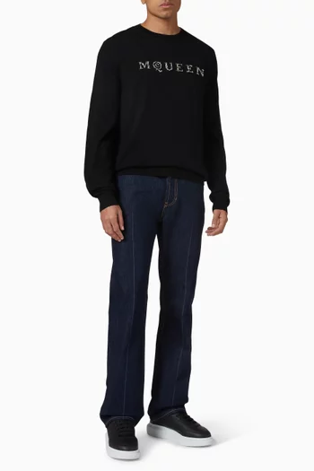 Mirror Logo Sweater in Wool