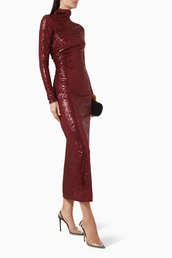 Malia Turtleneck Ankle Gown