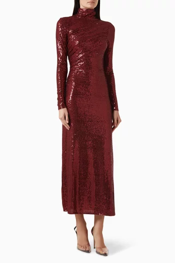 Malia Turtleneck Ankle Gown