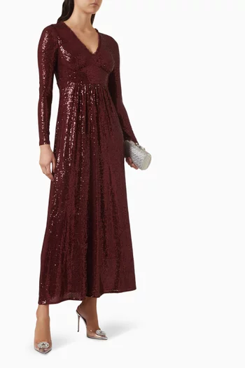 Chelsea Sequin-embellished Gown in Mesh