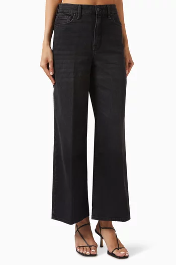 Skate Wide-leg Cropped Jeans in Denim