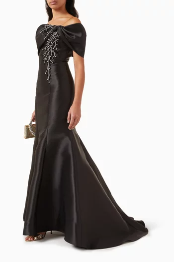 Crystal-embellished Gown