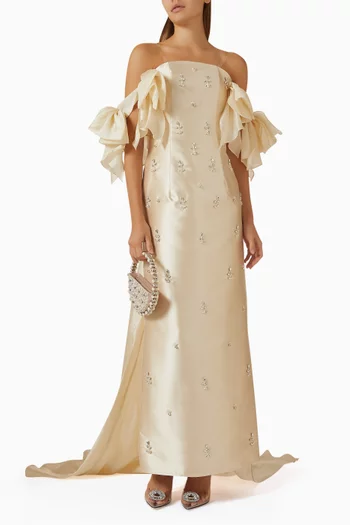 Crystal-embellished Gown
