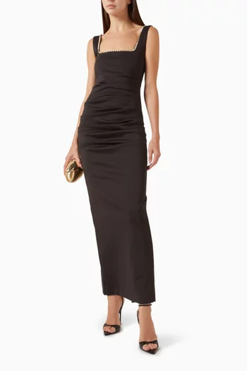 Diamante-trim Dress