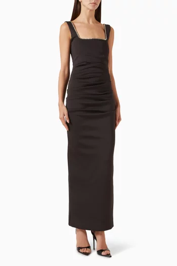 Diamante-trim Dress