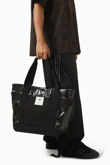 x Song for the Mute Tote Bag in Coated Cotton Twill