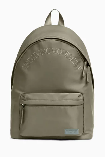 Logo-embroidered Backpack in Nylon