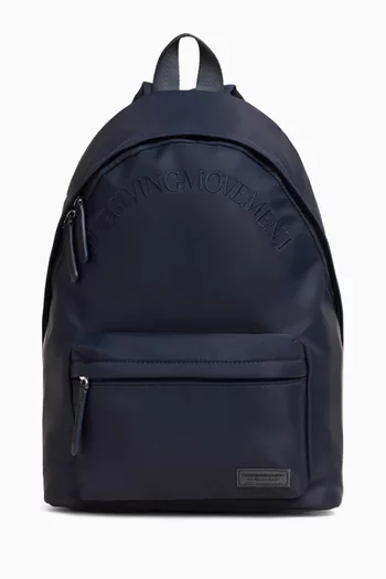 Logo-embroidered Backpack in Nylon
