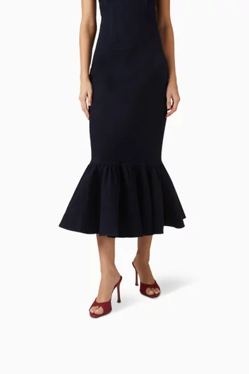 حذاء اليكسا مفتوح من الخلف بكعب 95 مم قماش شبكي