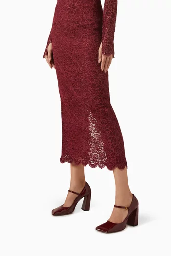 Charlotte 95 Mary Jane Pumps in Patent Leather