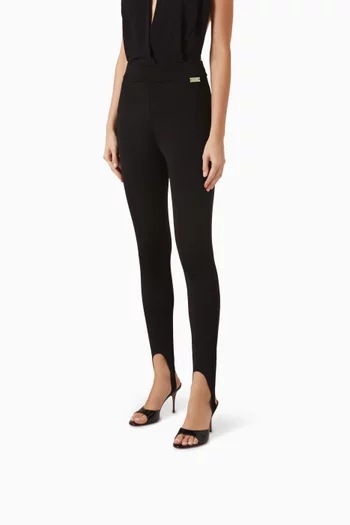 حذاء ايلودي مفتوح من الخلف جلد لامع