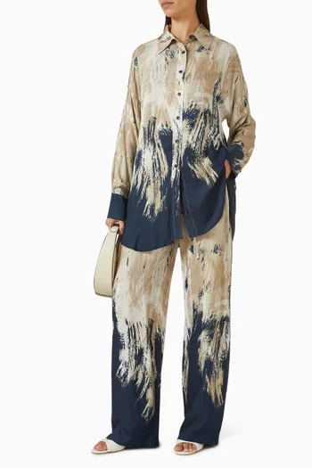 Valle Shirt & Pants Set in Viscose-rayon