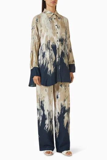 Valle Shirt & Pants Set in Viscose-rayon