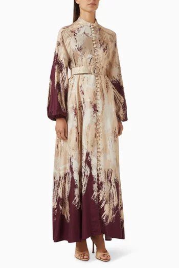 Valle Belted Dress in Rayon-viscose