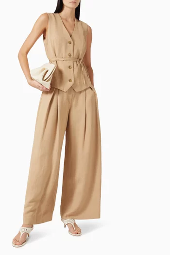 Astrid Pants in European Flax® & OEKO-TEX® Standard 100 Certified