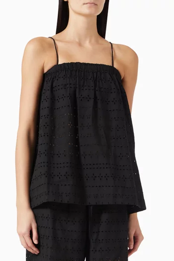 Navia Broderie Anglaise Top in Cotton