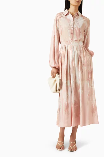 Valle Shirt & Skirt Set in Viscose-rayon