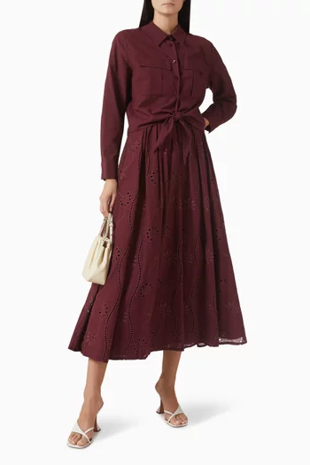 Luna Shirt & Skirt Set in Cotton