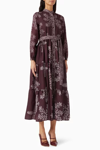 Belted Midi Dress