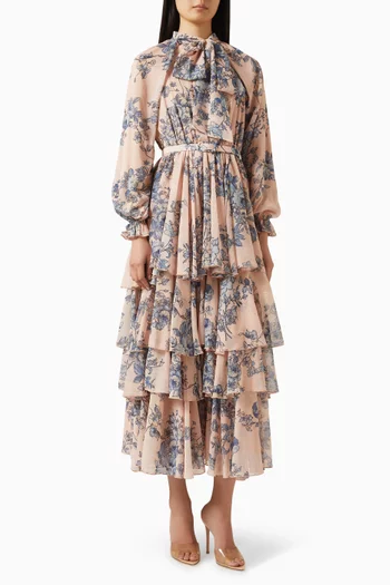 Roza Layered Dress in Chiffon