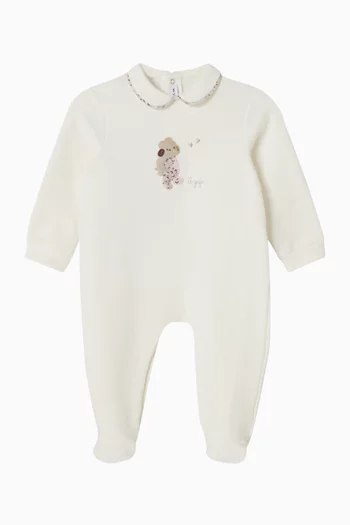 Puppy Collared Pyjama in Cotton