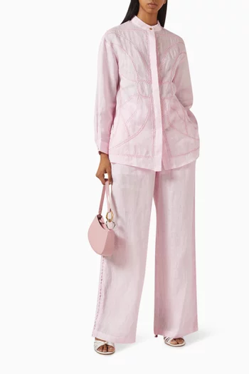 Embroidered Shirt & Pants Set