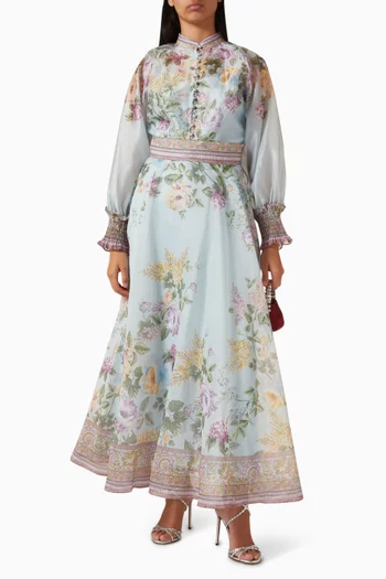 Printed Top & Skirt Set