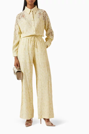 Embroidered Shirt & Pants Set