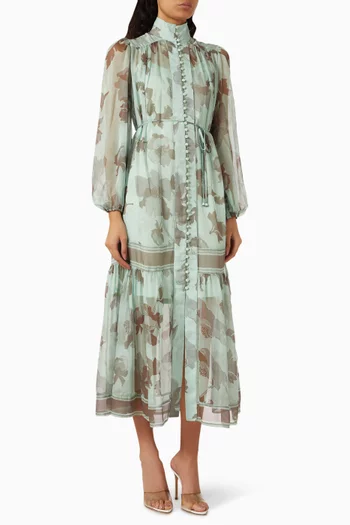 Printed Belted Dress