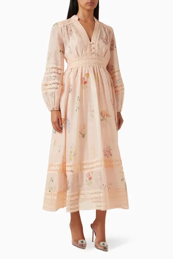 فستان بنقشة زهور