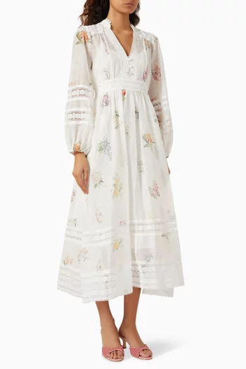 فستان بنقشة زهور