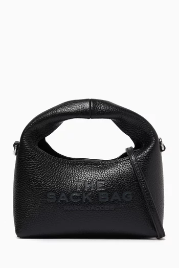 The Micro Crossbody Sack Bag in Leather
