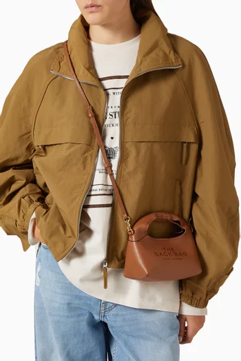 The Micro Crossbody Sack Bag in Leather