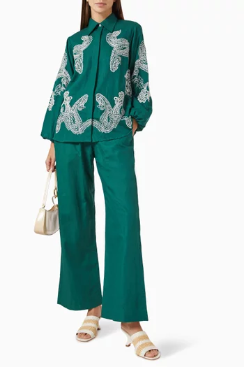 Wide-leg Pants