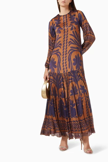 Floral-print Maxi Dress