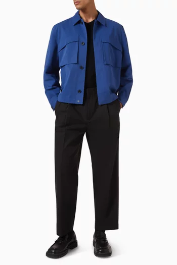 Utility Overshirt in Cotton-twill