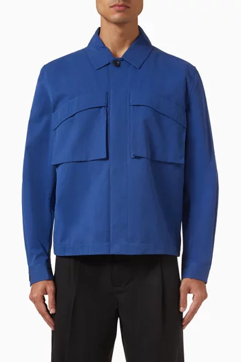 Utility Overshirt in Cotton-twill
