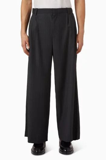 Wide-leg Pants in Wool