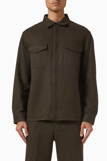 Pocket Overshirt in Wool