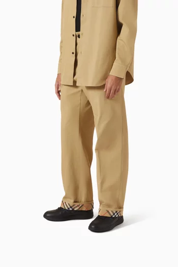 Check Terrace Sneakers in Leather