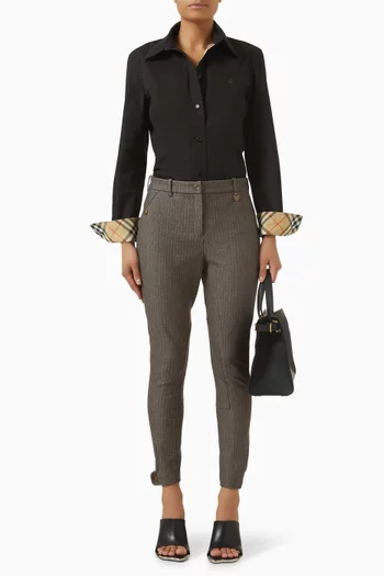 Anne Legging Pants in Cotton Blend