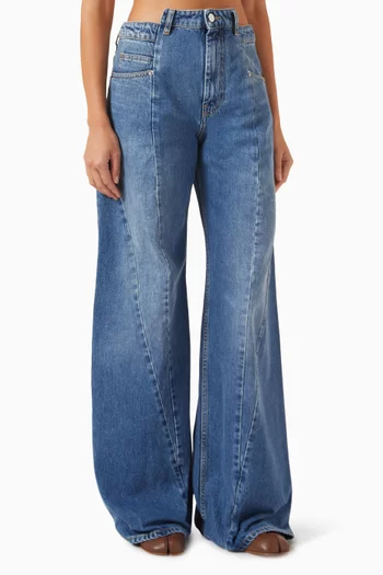 Wide-leg Jeans in Denim