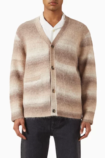 كارديغان بألوان متدرجة مزيج ألباكا