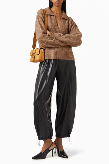 Nibani Rhinestone Sweater in Wool