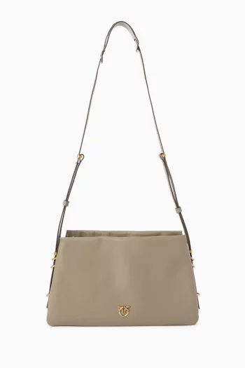 One, Two, Three Shoulder Bag in Leather